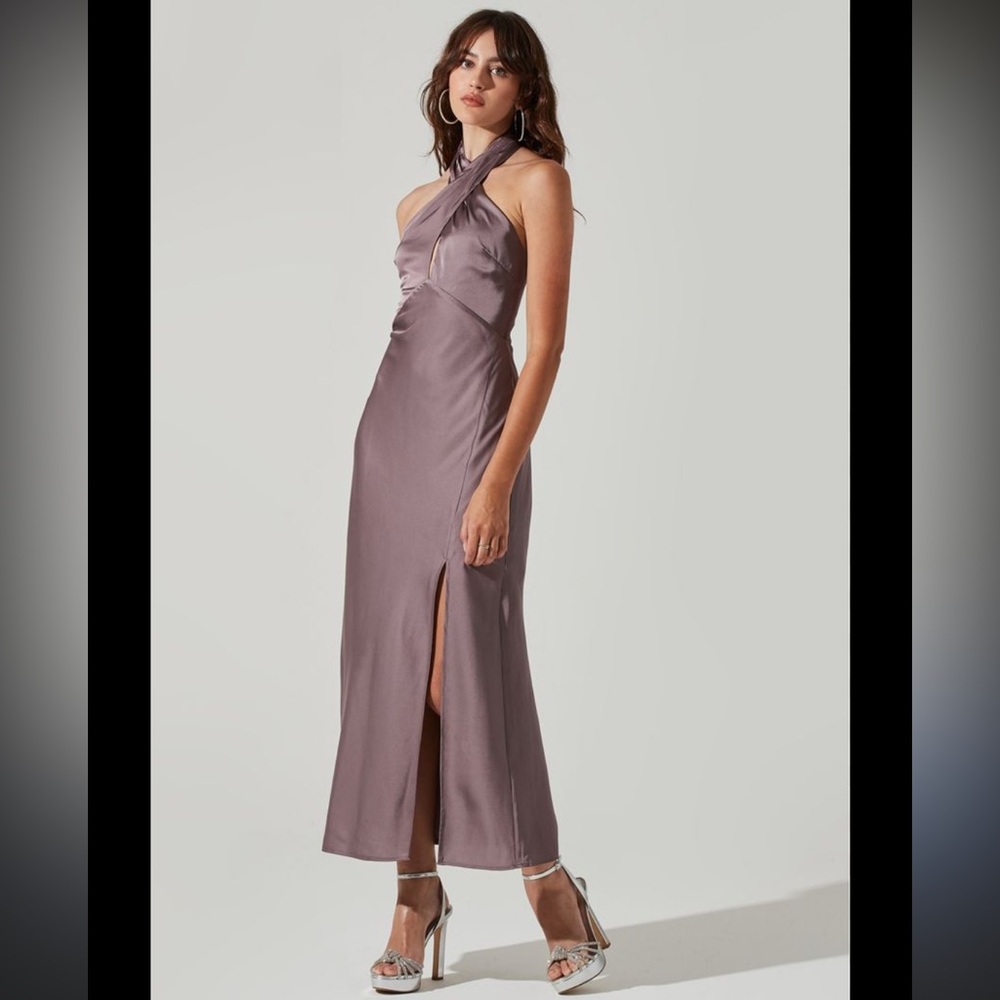 Astr the label Dress Satin Halter